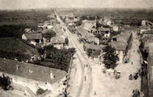 Vue panoramique de la ville de Romans, prise du clocher de l
