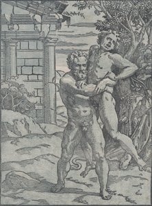Hercule et Antée, vers 1517-18