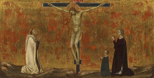 Christ crucifié avec donateurs