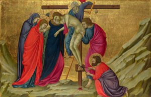 Ugolino di Nerio (ca 1280-1349) La Déposition (de la Basilique de Santa Croce, Florence)