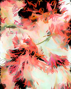 Abstrait floral éclatant - Uma Gokhale