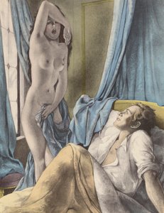 Brunelleschi illustration for Contes et Nouvelles de La Fontaine (colour litho) - Umberto (after) Brunelleschi