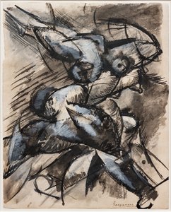 Je veux voir les formes humaines en mouvement (décomposition dynamique) - Umberto Boccioni