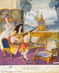Scène dans le style Louis XIV, décor théâtral
