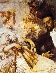 Italo Svevo (1861-1928) avec sa sœur - Umberto Veruda