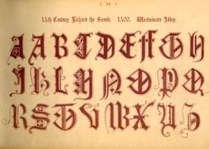 XIVe siècle. Richard II. 1400. Abbaye de Westminster, 1862 - Unbekannt