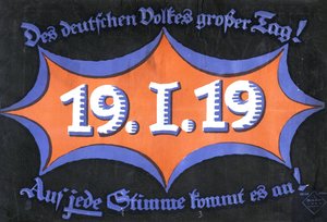 19 janvier 1919. Élection fédérale allemande, 1919 - Unbekannt
