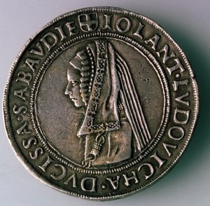 4-Testoon. Duché de Savoie, Italie, Revers : Iolanta Ludovica, duchesse de Savoie, 1497-1504
