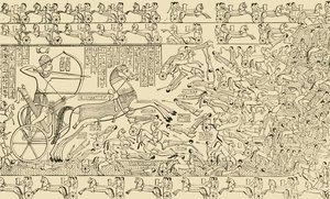 Une scène de bataille du Rameseum à Thèbes, 1890 - Unbekannt