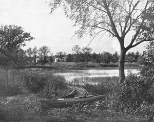 Une baie à Lac la Belle, Oconomowoc, Wisconsin, États-Unis, vers 1900