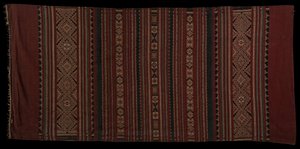 Un sarong Bentenan, tissé par le peuple Minahasa vers le XVIIIe siècle - Unbekannt