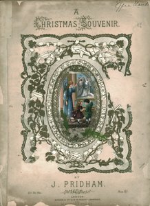 Un Souvenir de Noël, page de couverture de la partition, vers 1860