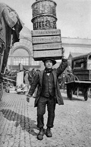 Un porteur de marché de Covent Garden, Londres