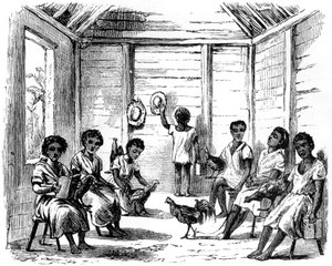 Une école dominicaine, Saint-Domingue, 1873 - Unbekannt