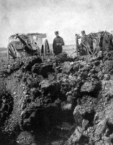 Une batterie française du 75e échappe de justesse, Première Guerre mondiale, 1915 - Unbekannt