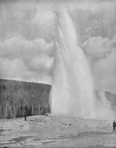 Un geyser dans le parc de Yellowstone, 19ème siècle