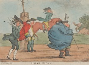 Une tempête de grêle, 1800-1820 - Unbekannt