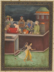 Une maison cambriolée la nuit, vers 1700 - Unbekannt