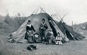 Un campement lapon, 1912 - Unbekannt