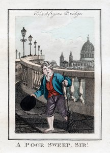Un pauvre balayeur, monsieur!, Pont de Blackfriars, Londres, 1805 - Unbekannt