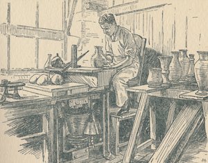 Un potier au travail, 1910