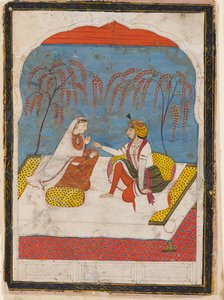 Un Raja offrant un bracelet à une dame