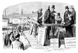 Manifestation pour la loi de réforme, Birmingham, West Midlands, vers 1832-1895 - Unbekannt