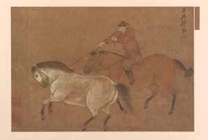 Un cavalier lassant un cheval - Unbekannt
