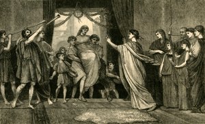 Un mariage romain. - Le retour de la mariée à la maison, 1881 - Unbekannt