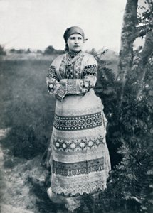Paysanne russe en costume, 1912 - Unbekannt