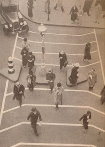 Une voie de sécurité en face de la gare de Charing Cross, c1934, 1935 - Unbekannt