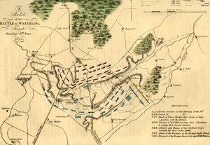 Croquis de la bataille de Waterloo, 18 juin 1815, 1816