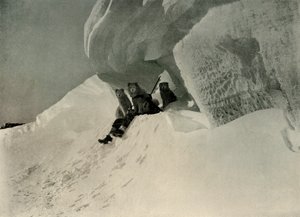 Une corniche de neige, vers 1908