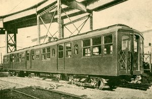 Une voiture en acier, chemins de fer électriques souterrains et surélevés de New York, 1930 - Unbekannt