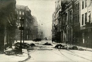 Une rue à Lille, 1919 - Unbekannt