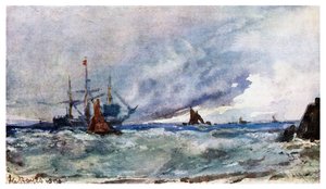 Étude du ciel et de la mer depuis le pont d