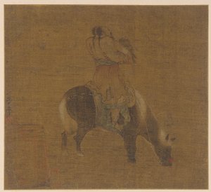 Un cavalier tartare avec un faucon, dynastie Ming - Unbekannt
