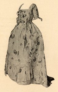 Un sacque Watteau, tenue de mariage de Mme William West, 1752, 1937