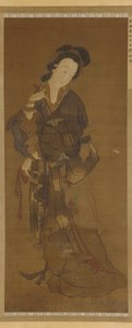 Une femme et un papillon, dynastie Ming, 16e-17e siècle - Unbekannt