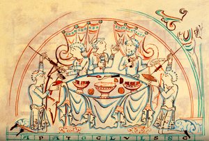 Un banquet, 11ème siècle - Unbekannt