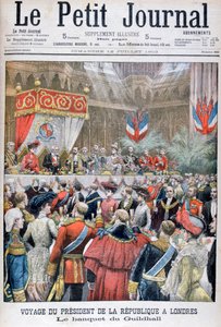Un banquet pour le président français en visite, Guildhall, Londres, 1903