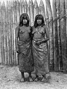 Un couple de femmes indiennes du Gran Chaco, Amérique du Sud, 1895