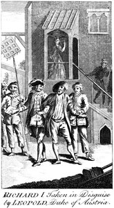 Un roi Richard I déguisé capturé par Léopold, duc d