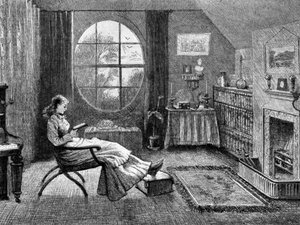 Une étudiante à l