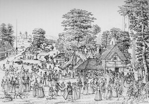 Une fête à Horselydown, Southwark, en 1590, 1904 - Unbekannt