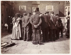 Enchère de poissons, vers 1905 - Unbekannt