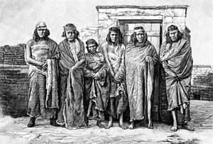 Un groupe de Patagoniens, Argentine, 1895