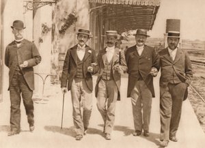 Un groupe de messieurs marchant, 1937 - Unbekannt