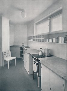 Une cuisine conçue par le professeur Oswald Haerdtl, de Vienne, 1935