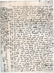 Lettre à M. Storie par Oliver Cromwell, St Ives, 11 janvier 1635-1636 - Unbekannt